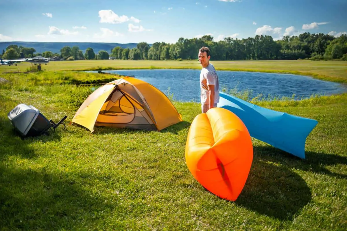 inflatable circle lounger